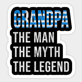 Grand Father Greek Grandpa The Man The Myth The Legend - Gift for Greek Dad With Roots From  Greece Sticker